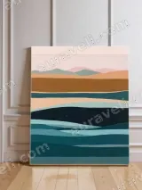 Minimalist Abstract Landscape Canvas Wall Art for Living Room Bedroom Home Decor