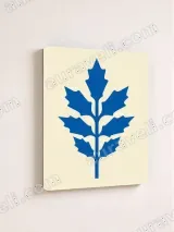 Blue Botanical Leaf Canvas Wall Art for Living Room Bedroom Home Decor – view 4