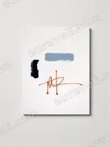 Abstract Color Block & Line Canvas Wall Art for Living Room Home Decor – view 3