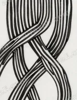 Abstract Intertwined Lines Canvas Wall Art for Living Room framed modern home decor