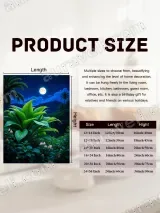 Moonlit Tropical Jungle Canvas Wall Art with Foliage & Palms for Living Room Bedroom Home Decor – вид 6