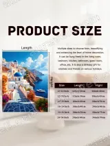 Santorini Coastal Village Canvas Wall Art Mediterranean Home Decor – view 7