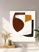 Abstract Geometric Shapes Canvas Wall Art for Living Room Home Decor – view 4
