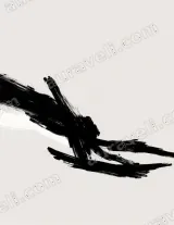 Abstract Black Brushstroke Canvas Wall Art for Living Room framed modern home decor