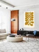 Abstract Botanical Leaf Wall Art for Living Room Decor – view 5