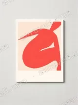 Abstract Red Figure Canvas Wall Art for Living Room Bedroom Home Decor – view 3