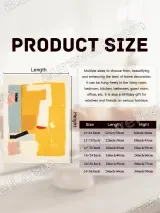 Abstract Color Block Canvas Wall Art for Living Room Bedroom Home Decor – view 7