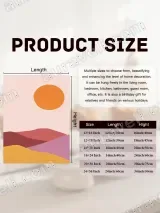 Abstract Sunset Landscape Wall Art for Living Room Bedroom Home Decor – view 6