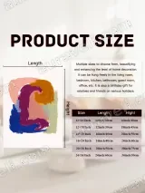 Abstract Colorful Brushstroke Canvas Wall Art for Home Decor – view 6