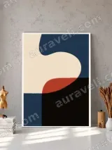 Abstract Geometric Canvas Wall Art for Living Room Home Decor