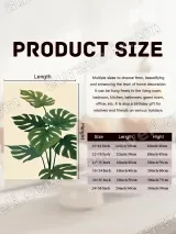 Tropical Monstera Leaf Canvas Wall Art for Living Room Bedroom Home Decor – view 6