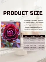 Dewy Red Rose Floral Canvas Wall Art for Living Room Bedroom Home Decor – view 7
