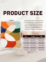 Abstract Geometric Shapes Canvas Wall Art for Living Room Home Decor – view 6
