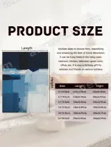 Abstract Blue Block Canvas Wall Art for Living Room Bedroom Home Decor – вид 7