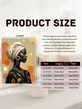 African Woman Portrait Canvas Wall Art for Living Room Home Decor – view 7