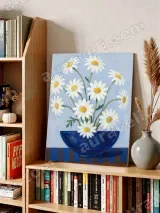 Daisies Floral Canvas Wall Art for Living Room Bedroom Home Decor – view 3