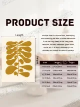 Abstract Botanical Leaf Wall Art for Living Room Decor – view 6
