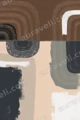 Abstract Geometric Curves Canvas Wall Art for Living Bedroom framed modern home decor
