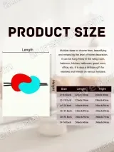 Abstract Linked Red Cyan Canvas Wall Art for Living Room Decor – вид 7