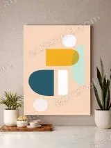 Abstract Geometric Canvas Wall Art for Living Room Bedroom Home Decor – view 3