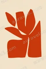 Abstract Floral Canvas Wall Art for Living Room Bedroom framed modern home decor