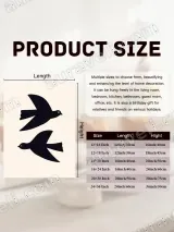 Two Black Birds Minimalist Canvas Wall Art for Living Room Home Decor – view 7