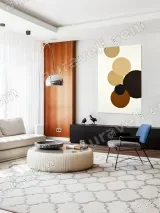 Abstract Circles Canvas Wall Art for Living Room Bedroom Home Decor – view 5