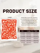 Abstract Floral & Bird Paper-Cut Canvas Wall Art for Home Decor – view 6