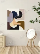 Abstract Geometric Canvas Wall Art for Living Room Bedroom Home Decor – view 2