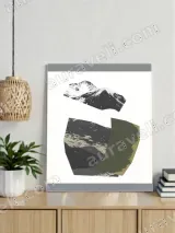 Abstract Mountain Collage Canvas Wall Art for Living Room Decor – view 2