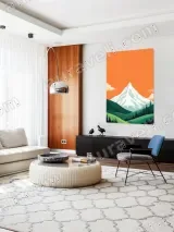 Snowy Mountain Landscape Canvas Wall Art for Living Room Home Decor – вид 5