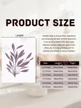 Purple Botanical Leaf Canvas Wall Art for Living Room Home Decor – view 7