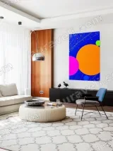Abstract Colorful Circles Canvas Wall Art for Home Decor – view 5
