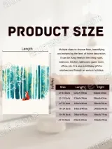 Red Fox Forest Canvas Wall Art for Living Room Bedroom Home Decor – вид 7