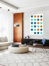 Colorful Stars Canvas Wall Art for Bedroom Living Room Home Decor – view 5