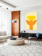 Minimalist Floral Canvas Wall Art for Living Room Bedroom Home Decor – view 5