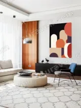 Abstract Geometric Shapes Canvas Wall Art for Living Room Home Decor – вид 4