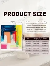 Abstract Color Block Canvas Wall Art for Living Room Bedroom Home Decor – view 7