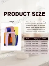 Abstract Color Block Canvas Wall Art for Living Room Home Decor – view 7