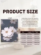 White Floral Canvas Wall Art for Bedroom and Living Room Home Decor – view 6