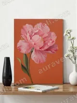 Pink Peony Floral Canvas Wall Art for Living Room Bedroom Home Decor