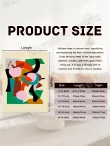 Abstract Geometric Canvas Wall Art for Living Room Bedroom Home Decor – view 7