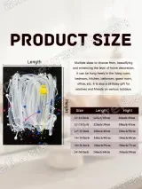 Abstract Colorful Drip Canvas Wall Art for Living Room Home Decor – вид 7
