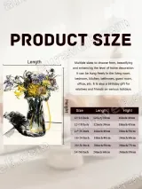Graphic Floral Vase Canvas Wall Art for Living Room Home Decor – view 6