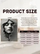 Surreal Textured Face Canvas Wall Art for Living Room Home Decor – вид 7