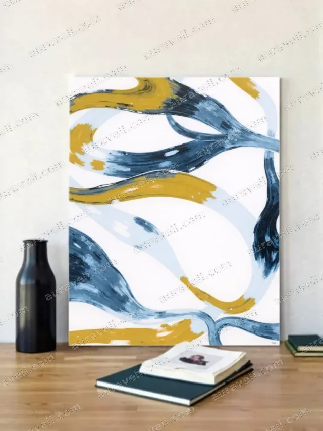Abstract Brushstroke Canvas Wall Art for Living Room Bedroom Home Decor — art print