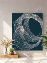 Abstract Line Art Canvas Wall Art for Living Room Bedroom Home Decor – view 4