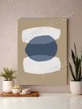 Minimalist Abstract Geometric Canvas Wall Art for Living Room Home Decor – view 3