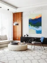 Abstract Colorful Wave Canvas Wall Art for Living Room Home Decor – view 5