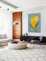 Yellow Lily Floral Canvas Wall Art for Living Room Bedroom Home Decor – view 5